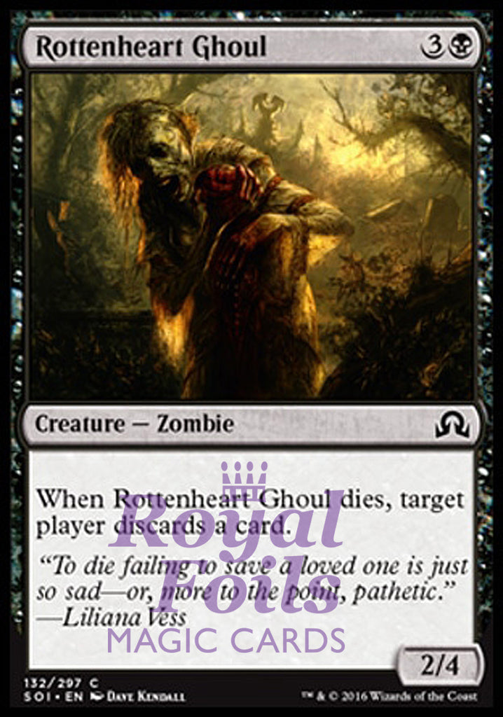Rottenheart Ghoul 4x FOIL SOI MTG Shadows Over Innistrad Common MINT black