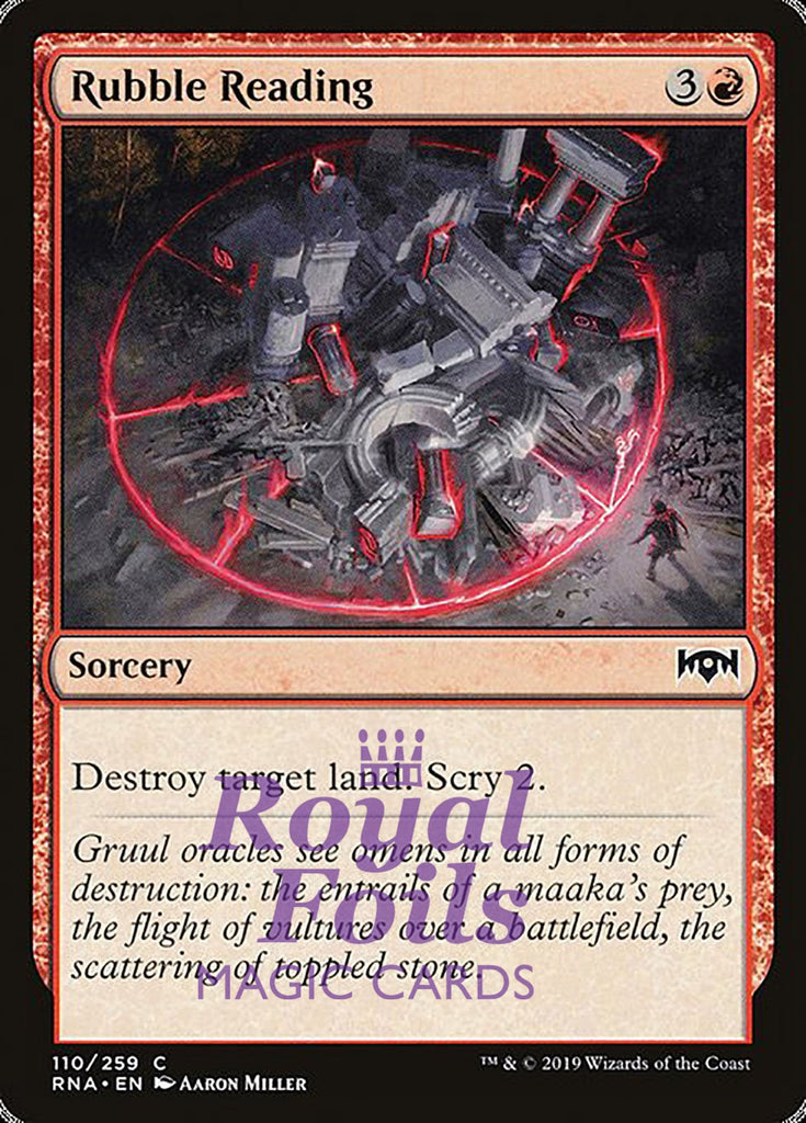 Rubble Reading 4x FOIL RNA MTG Ravnica Allegiance Common MINT red