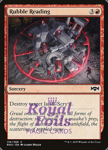 Rubble Reading 4x FOIL RNA MTG Ravnica Allegiance Common MINT red