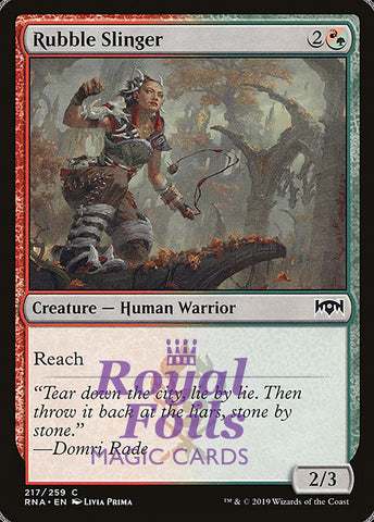 Rubble Slinger 4x FOIL RNA MTG Ravnica Allegiance Common MINT red green