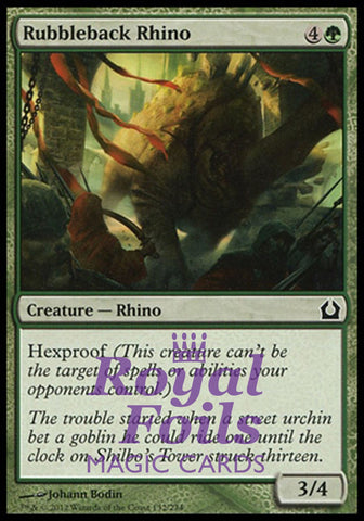 Rubbleback Rhino 4x FOIL RTR MTG Return to Ravnica Common MINT green