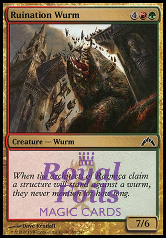Ruination Wurm 4x FOIL GTC MTG Gatecrash Common MINT red green