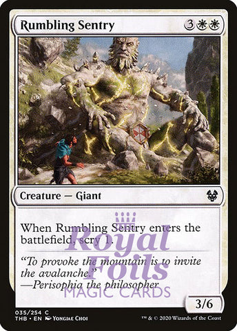 Rumbling Sentry 4x FOIL THB MTG Theros Beyond Death Common MINT white