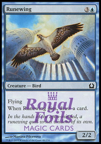 Runewing 4x FOIL RTR MTG Return to Ravnica Common MINT blue