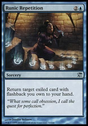 **2x FOIL Runic Repetition** ISD MTG Innistrad Uncommon MINT blue