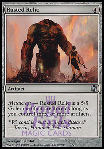 **4x FOIL Rusted Relic** SOM MTG Scars of Mirrodin Uncommon MINT artifact