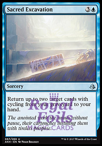 Sacred Excavation 4x FOIL AKH MTG Amonkhet Uncommon MINT blue
