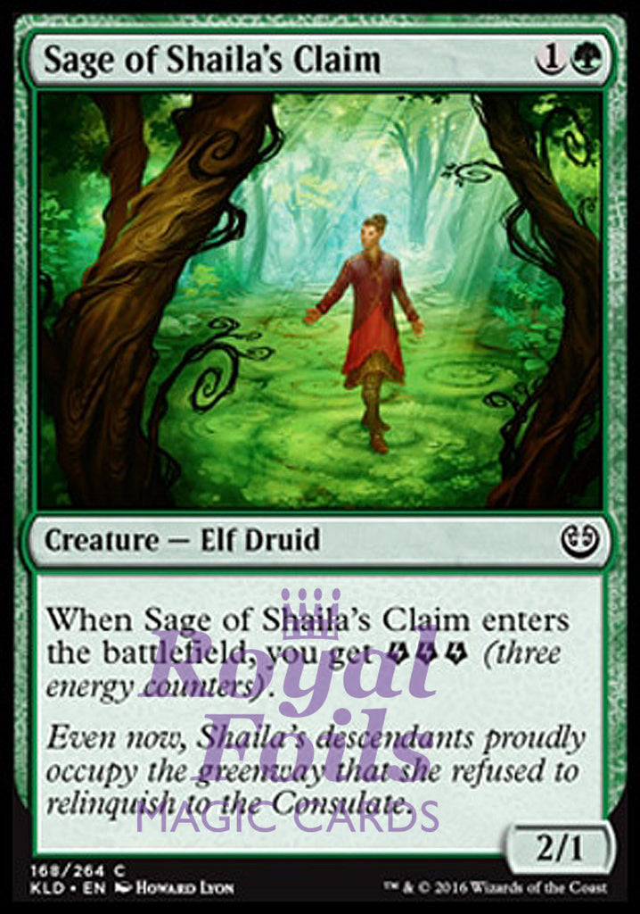 **4x FOIL Sage of Shaila's Claim** KLD MTG Kaladesh Common MINT green