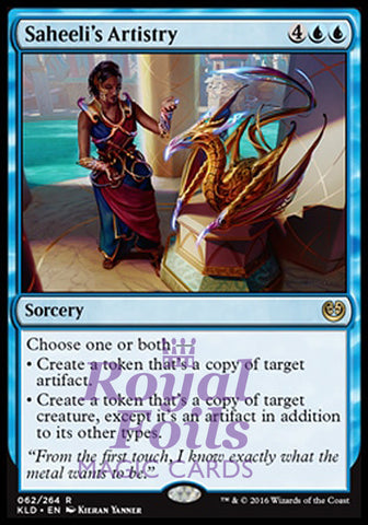 Saheeli's Artistry 2x FOIL KLD MTG Kaladesh Rare MINT blue sorcery