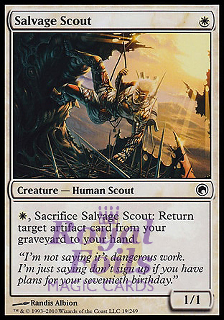 **1x FOIL Salvage Scout** SOM MTG Scars of Mirrodin Common MINT white