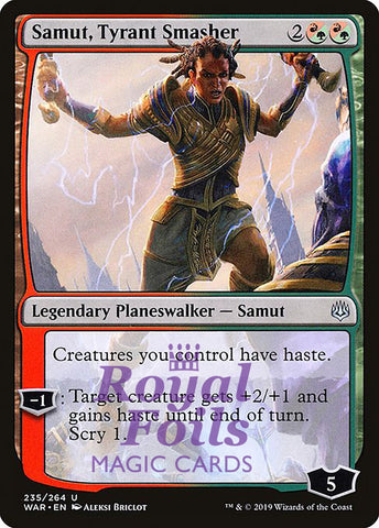 Samut, Tyrant Smasher 3x FOIL WAR MTG War of the Spark Uncommon MINT red green
