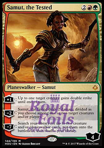 Samut the Tested 1x FOIL HOU MTG Hour of Devastation Mythic MINT red green