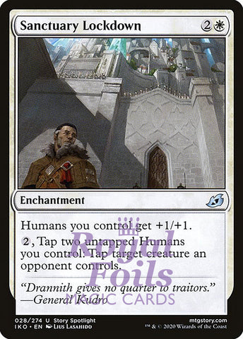 Sanctuary Lockdown 4x FOIL IKO MTG Ikoria Uncommon MINT white