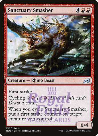 Sanctuary Smasher 4x FOIL IKO MTG Ikoria Uncommon MINT red
