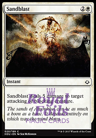 **4x FOIL Sandblast** HOU MTG Hour of Devastation Common MINT white