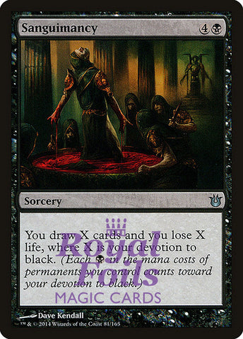 Sanguimancy 2x FOIL BNG MTG Born of the Gods Uncommon MINT black