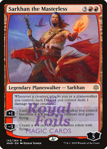 Sarkhan the Masterless 1x FOIL WAR MTG War of the Spark Rare MINT red