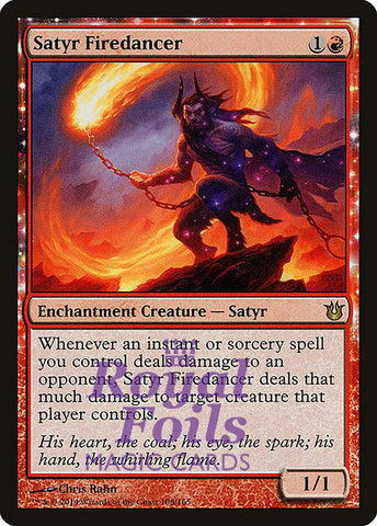 **1x FOIL Satyr Firedancer** BNG MTG Born of the Gods Rare MINT red