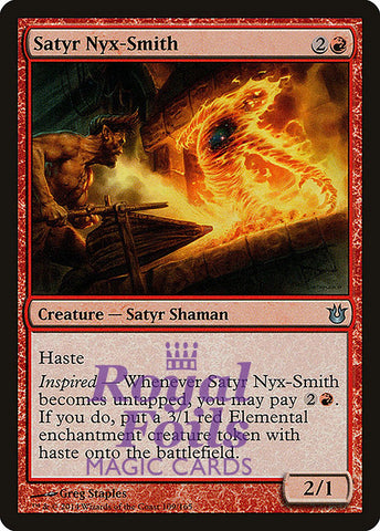Satyr Nyx-Smith 2x FOIL BNG MTG Born of the Gods Uncommon MINT red