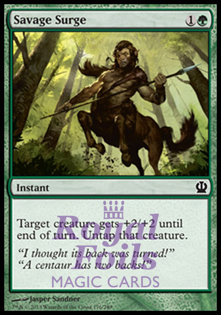 Savage Surge 4x FOIL THS MTG Theros Common MINT green