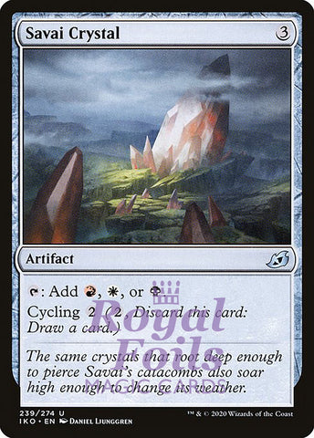 Savai Crystal 4x FOIL IKO MTG Ikoria Uncommon MINT red white black artifact