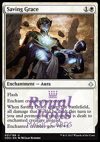 Saving Grace 1x FOIL HOU MTG Hour of Devastation Uncommon MINT white