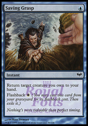 Saving Grasp 4x FOIL DKA MTG Dark Ascension Common MINT blue