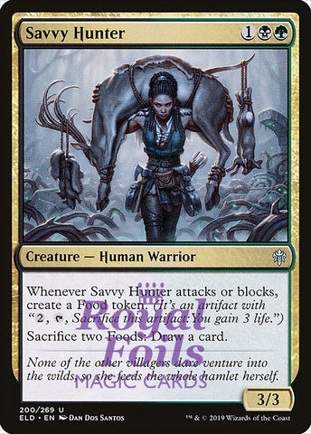 Savvy Hunter 2x FOIL ELD MTG Throne of Eldraine Uncommon MINT black green