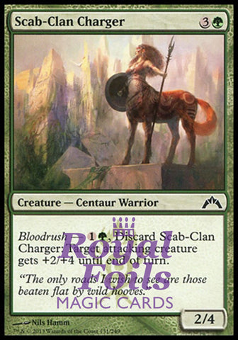 Scab-Clan Charger 4x FOIL GTC MTG Gatecrash Common MINT green