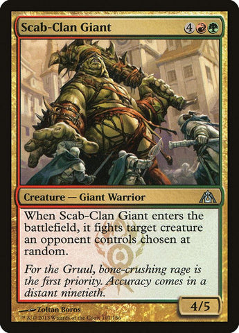 Scab-Clan Giant 4x FOIL DGM MTG Dragon's Maze Uncommon MINT red green