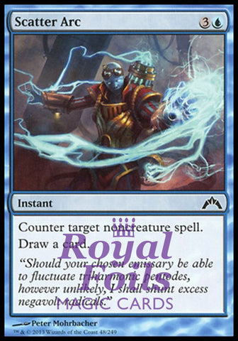 Scatter Arc 4x FOIL GTC MTG Gatecrash Common MINT blue