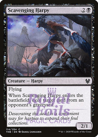 **4x FOIL Scavenging Harpy** THB MTG Theros Beyond Death Common MINT black