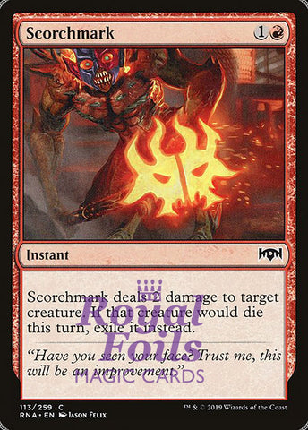 Scorchmark 4x FOIL RNA MTG Ravnica Allegiance Common MINT red