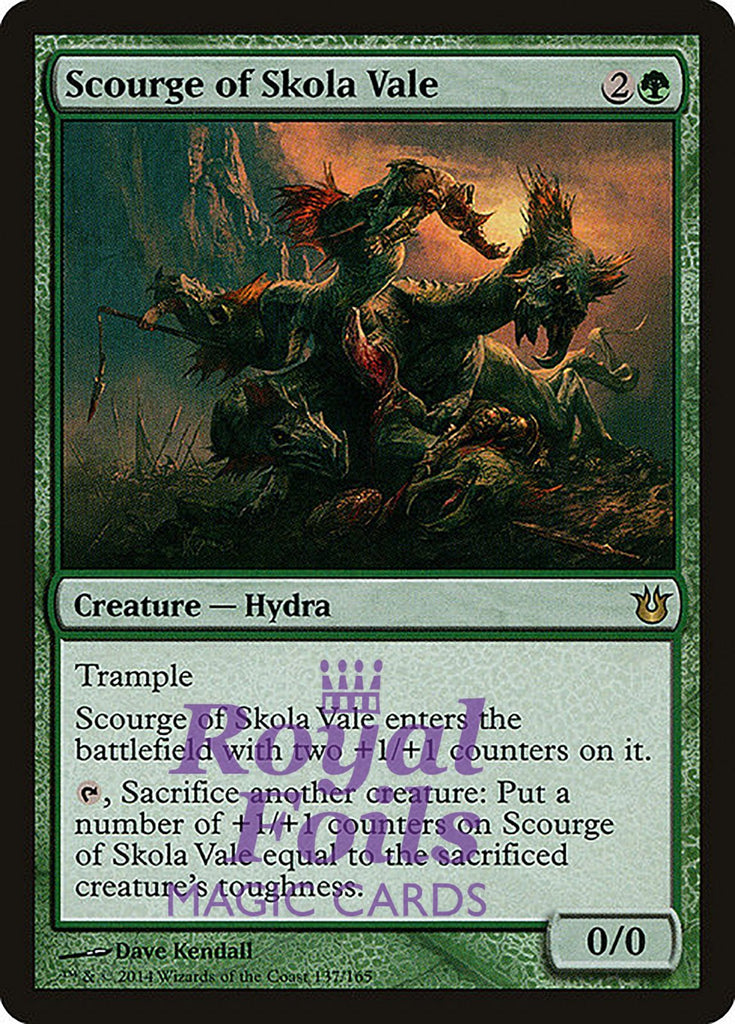 **2x FOIL Scourge of Skola Vale** BNG MTG Born of the Gods Rare MINT green