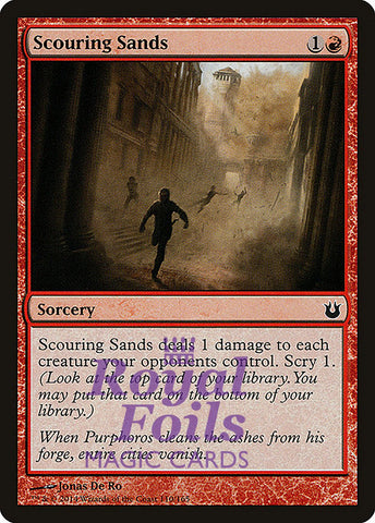 **4x FOIL Scouring Sands** BNG MTG Born of the Gods Common MINT red