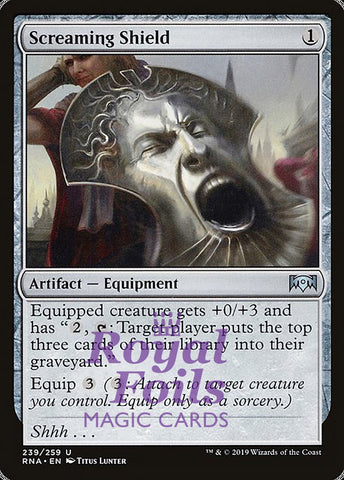 Screaming Shield 2x FOIL RNA MTG Ravnica Allegiance Uncommon MINT artifact