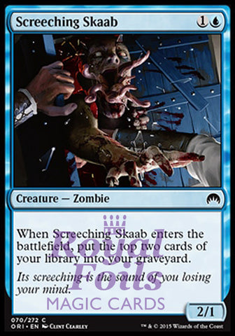 Screeching Skaab 4x FOIL ORI MTG Magic Origins Common MINT blue