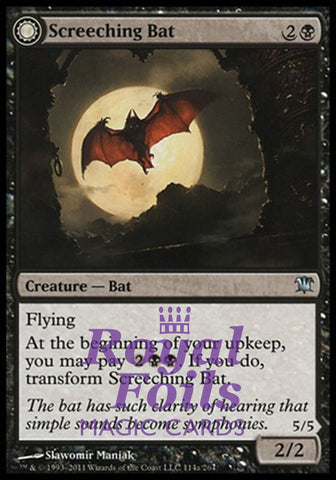 Screeching Bat // Stalking Vampire 4x FOIL ISD MTG Innistrad Uncommon 1 MINT 3 NM black
