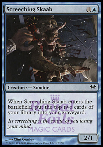 Screeching Skaab 4x FOIL DKA MTG Dark Ascension Common MINT blue