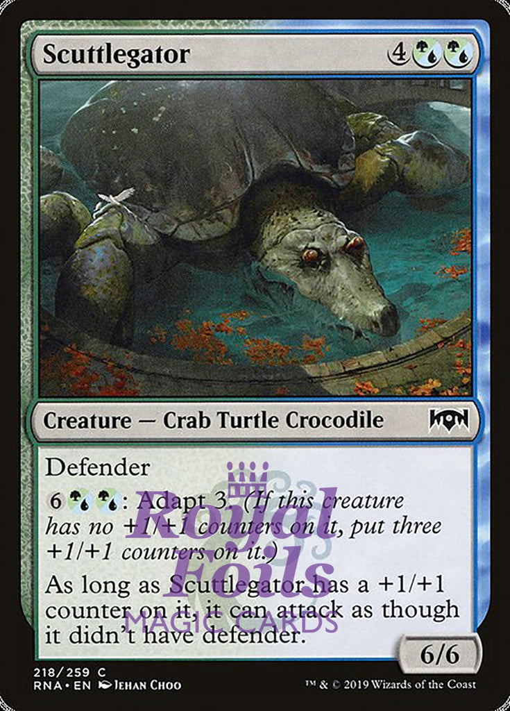 Scuttlegator 4x FOIL RNA MTG Ravnica Allegiance Common MINT green blue