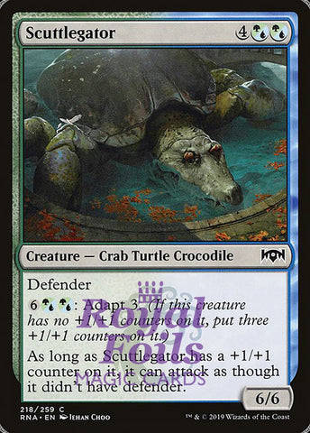 Scuttlegator 4x FOIL RNA MTG Ravnica Allegiance Common MINT green blue