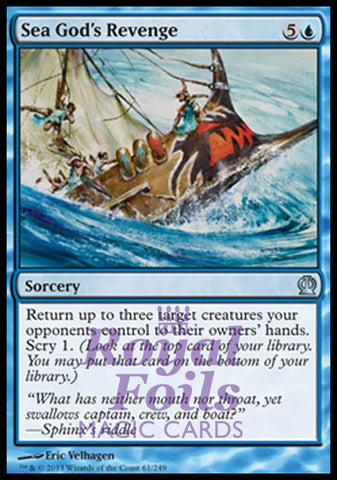 Sea God's Revenge 4x FOIL THS MTG Theros Uncommon MINT blue