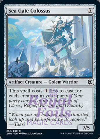 Sea Gate Colossus 4x FOIL ZNR MTG Zendikar Rising Common MINT artifact