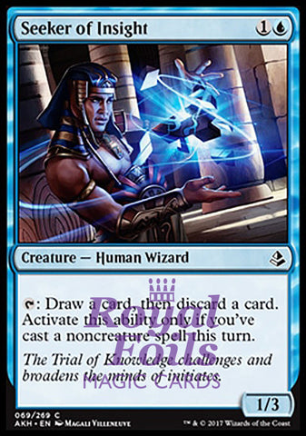Seeker of Insight 4x FOIL AKH MTG Amonkhet Common MINT blue