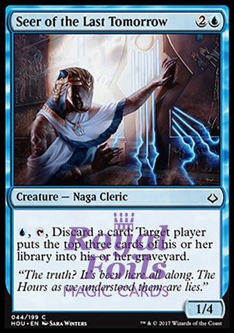 Seer of the Last Tomorrow 4x FOIL HOU MTG Hour of Devastation Common MINT blue