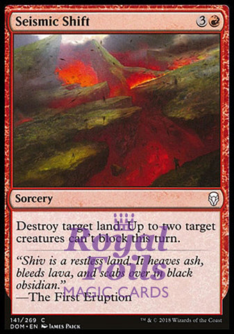 Seismic Shift 4x FOIL DOM MTG Dominaria Common MINT red