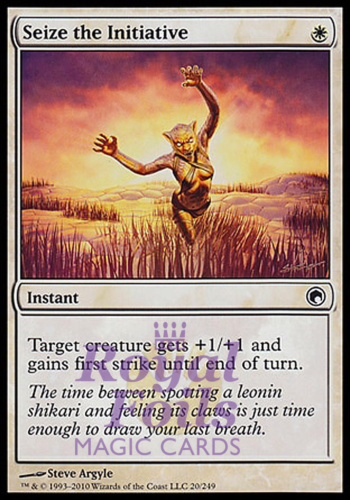Seize the Initiative 4x FOIL SOM MTG Scars of Mirrodin Common MINT white