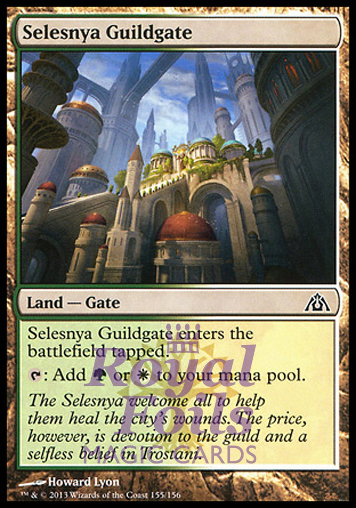 Selesnya Guildgate 4x FOIL DGM MTG Dragon's Maze Common MINT green white land