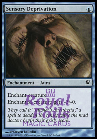 Sensory Deprivation 4x FOIL ISD MTG Innistrad Common MINT blue