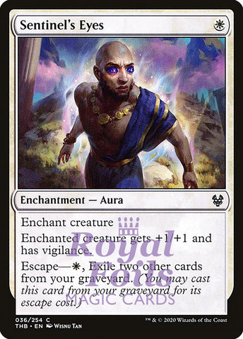 Sentinel's Eyes 4x FOIL THB MTG Theros Beyond Death Common MINT white